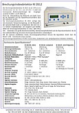 Brechungsindexdetektor RI 2012 HPLC GPC Schambeck SFD GmbH