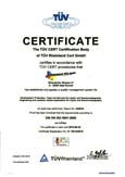 DIN ISO 9001:2000 Zertifikat