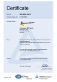 DIN ISO 9001:2015 Certifikat EN